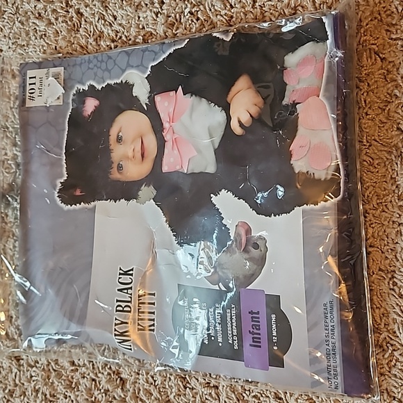 Inky Black Kitty Halloween Costume 6-12 months - Picture 7 of 7